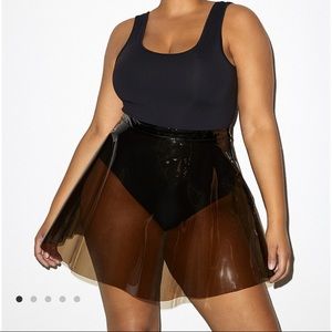 American apparel vinyl skirt